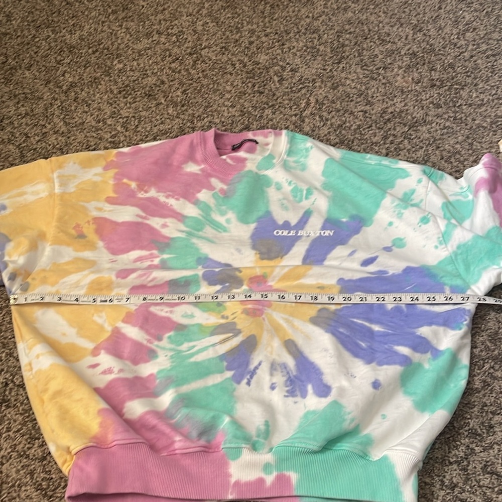 Cole Buxton Men's Tie Dye Crew Sweatshirt - XXL - Picture 6 of 8